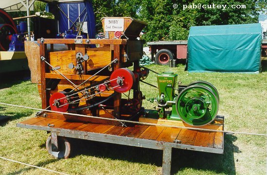 A steam powered seed dresser...